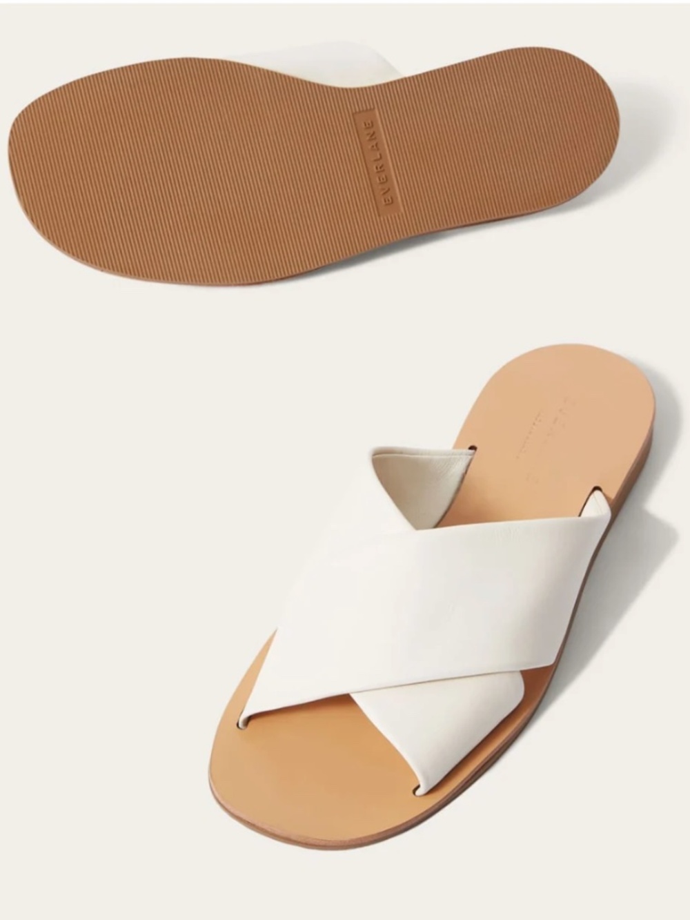 Everlane THE DAY CROSSOVER Leather SANDAL Size 7.5